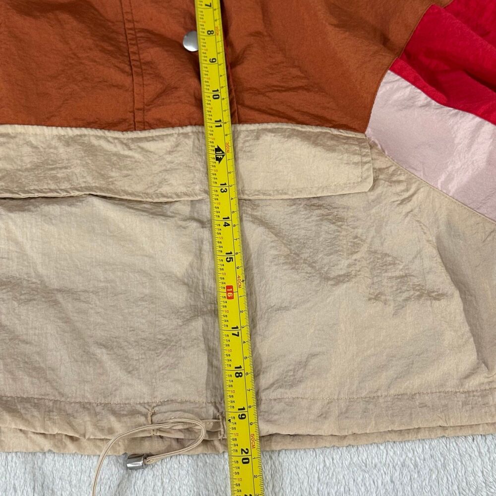 Bershka color block crop windbreaker jacket size XS - Picture 7 of 8
